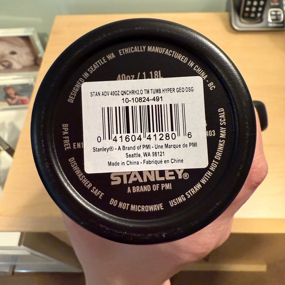 Stanley Black Travel Mug with Bold Accents - Picture 3 of 4